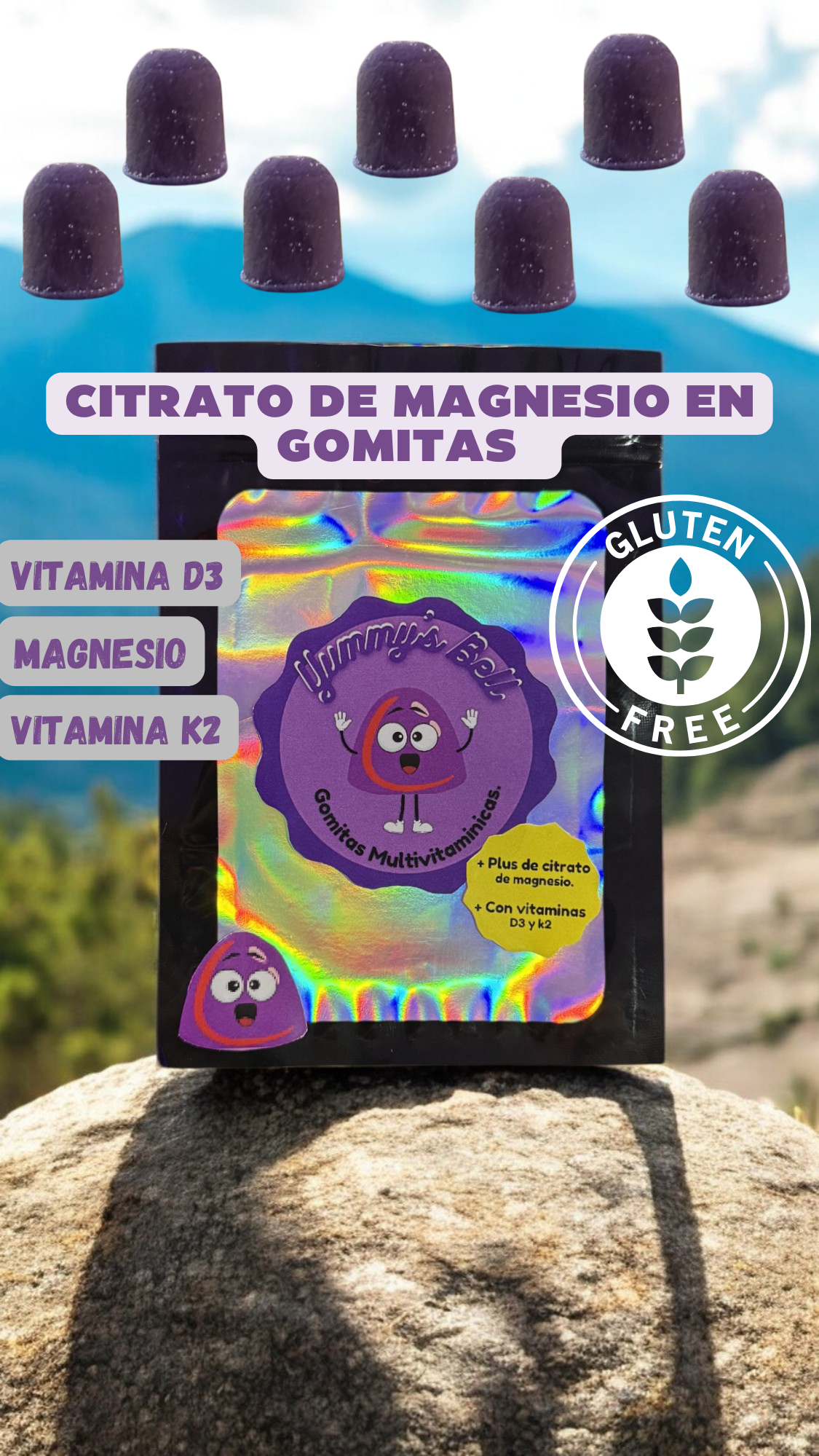 Gomitas de Citrato de Magnesio || Sabor Uva / SIN TAC ||  Yummy´s Bell.